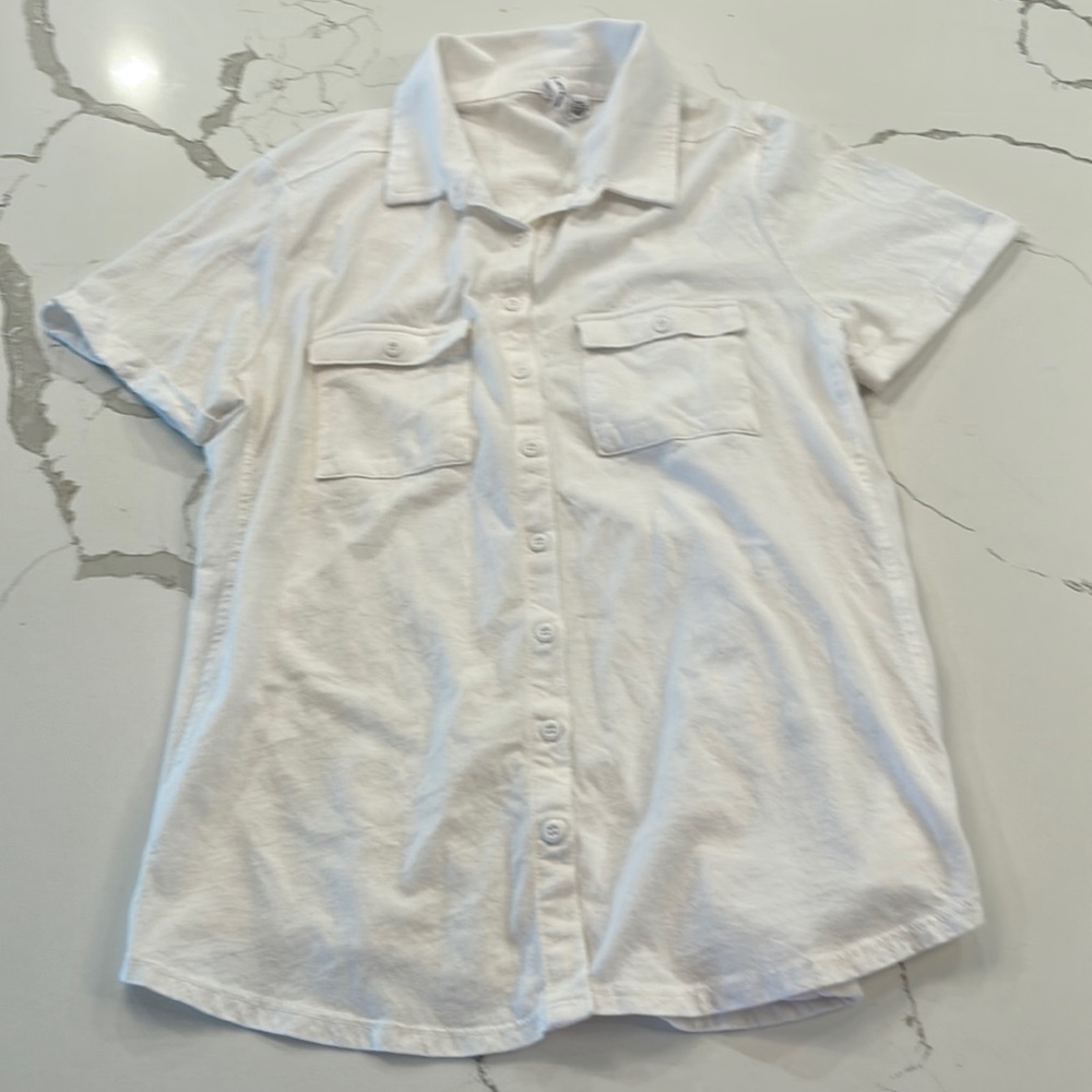 White Cotton Soft casual shirt